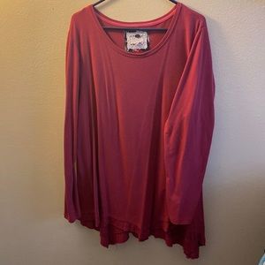 Long sleeved Maroon top